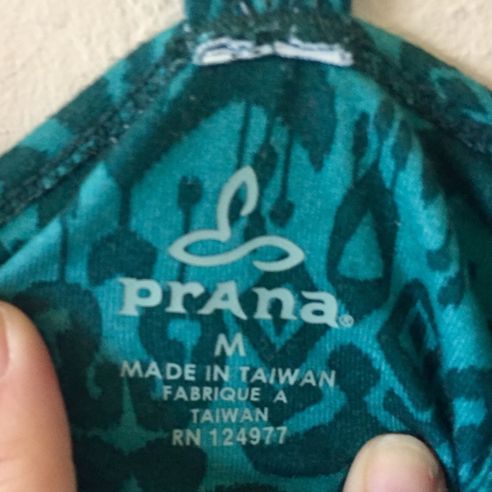 Rare! Prana DK Teal Green/Blue Sonja Shelf bra tank- Medium (8-10) - Picture 5 of 8